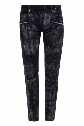 Wzorzyste jeansy typu 'biker', zdjęcie 1 Wzorzyste jeansy typu 'biker' od Balmain